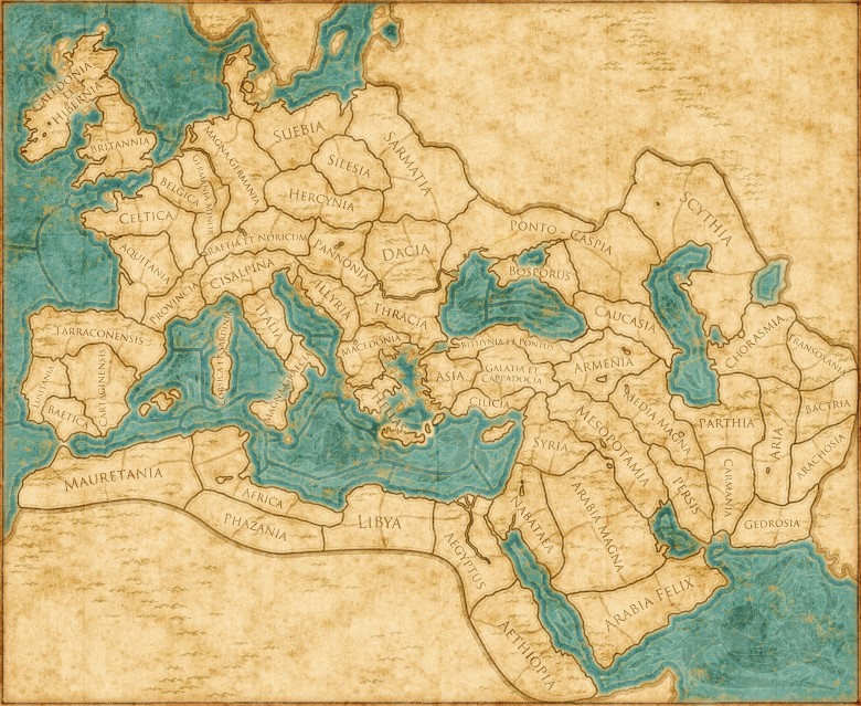 نقشه ی جهان باستان
